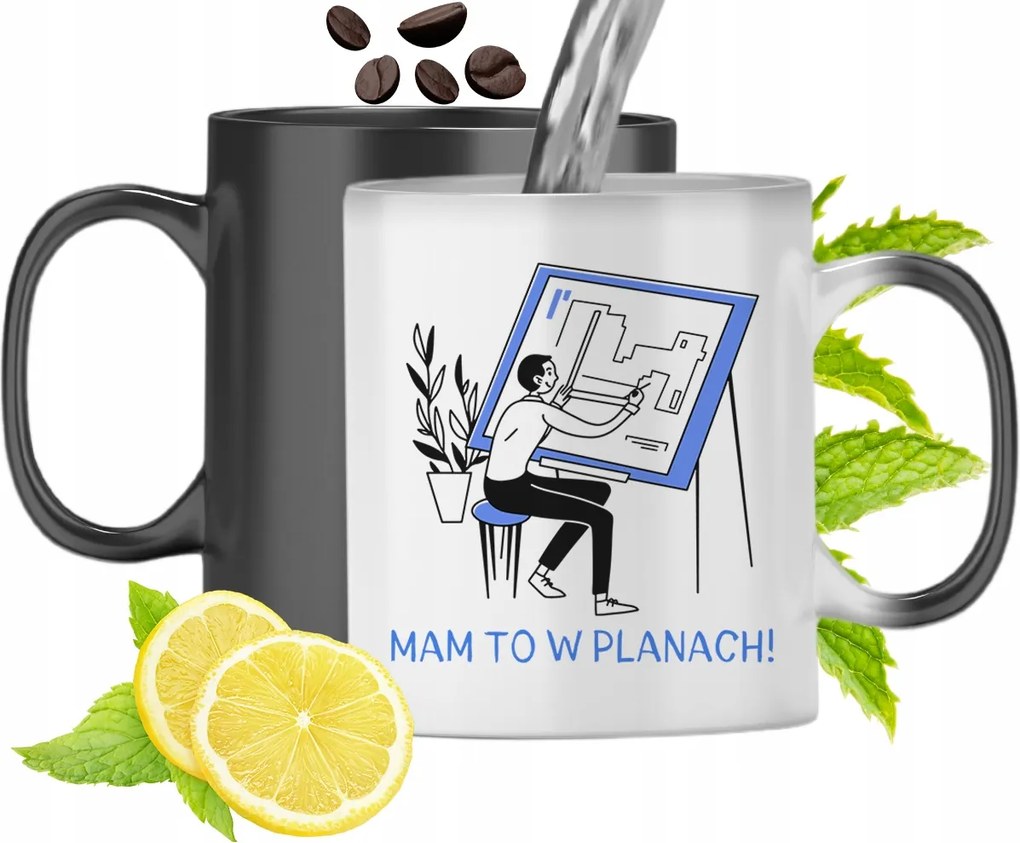 Mágikus Bögre Építésznek Színváltós Nyomtatott Fényképpel