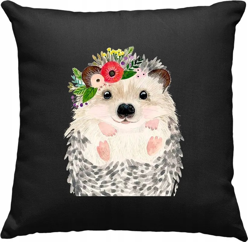 Süni párna Süni Kedves Virágok 2 Fekete