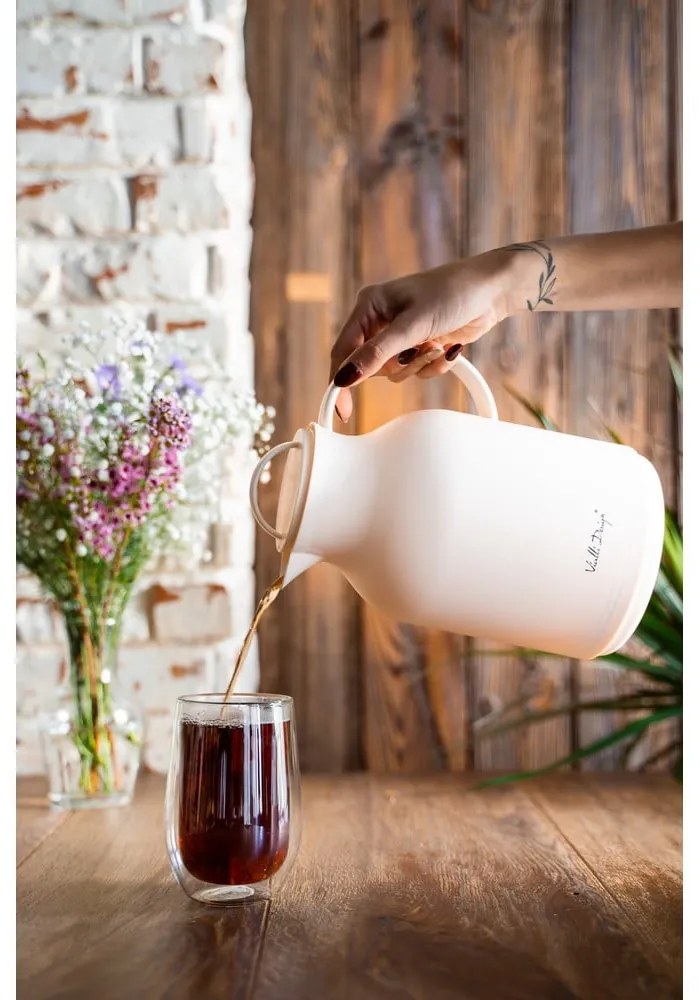 Bézs termosz, 1 l - Vialli Design