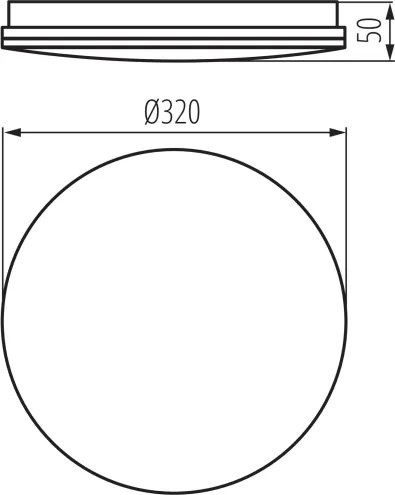 Kanlux 39741 - ENELO fürdőszobai mennyezeti LED-lámpa LED/17W/230V átm. 32 cm IP44