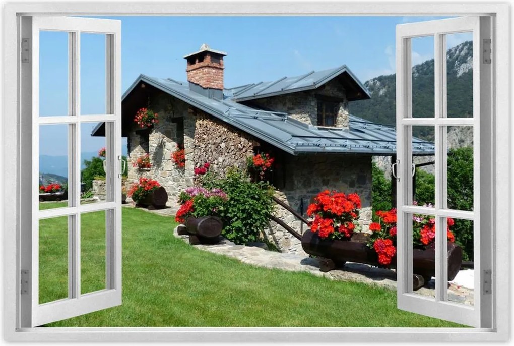 Poszterek 120x80 Házikó a hegyekben