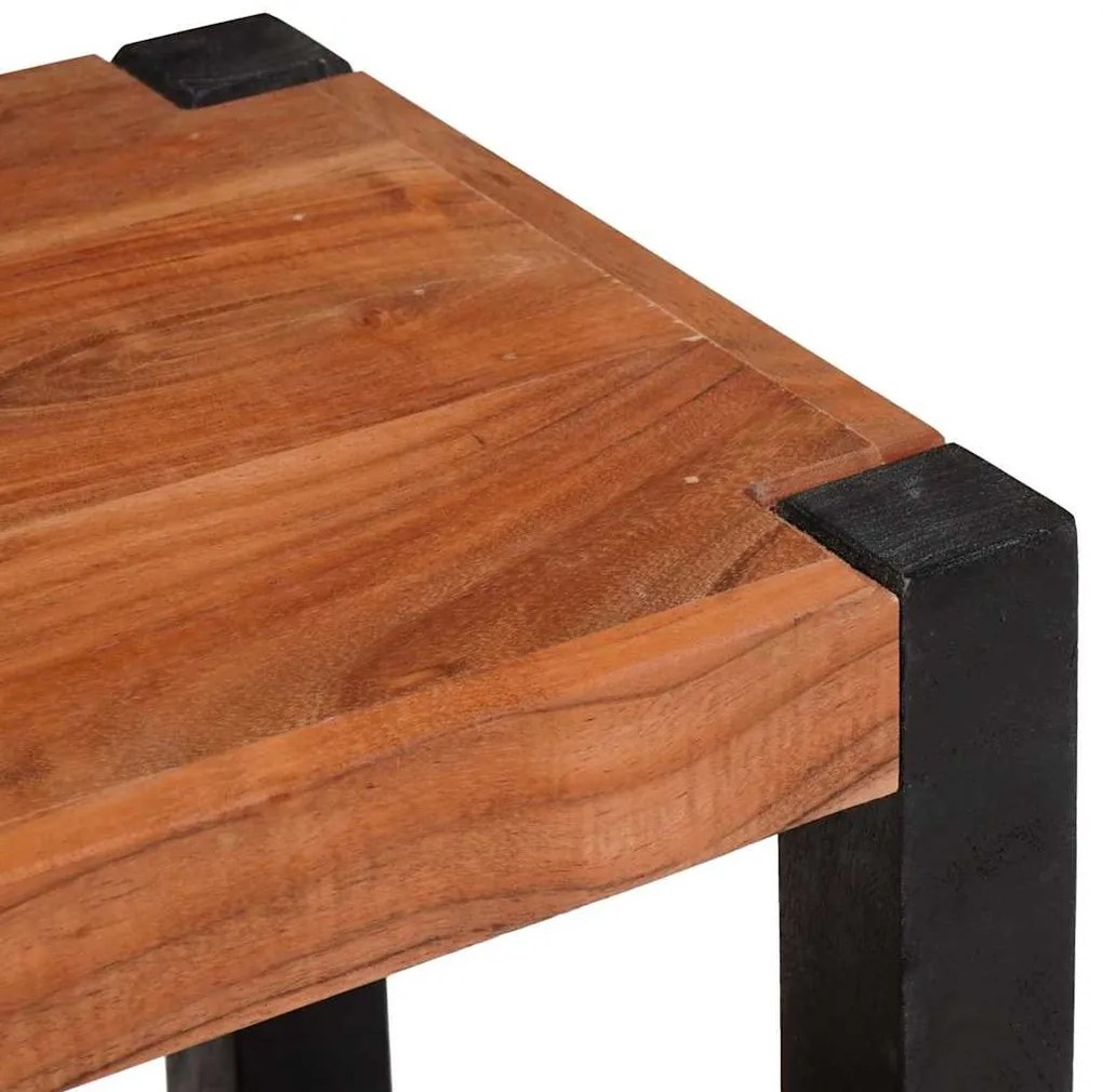 Könyvespolc 3 pcs Barna 50 x 30 x 110 cm Tömör akácfa