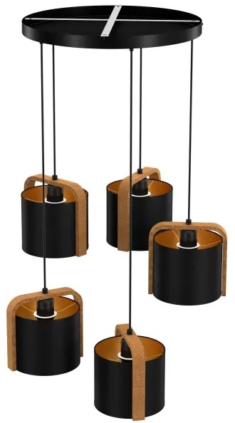 Csillár zsinóron JONKO 5xE27/60W/230V