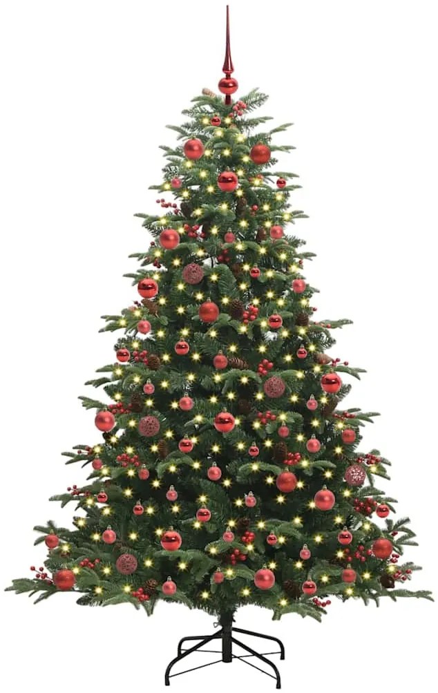 Mű karácsonyfa 300 LED-del Zöld 180 cm PVC és Fém és Műanyag