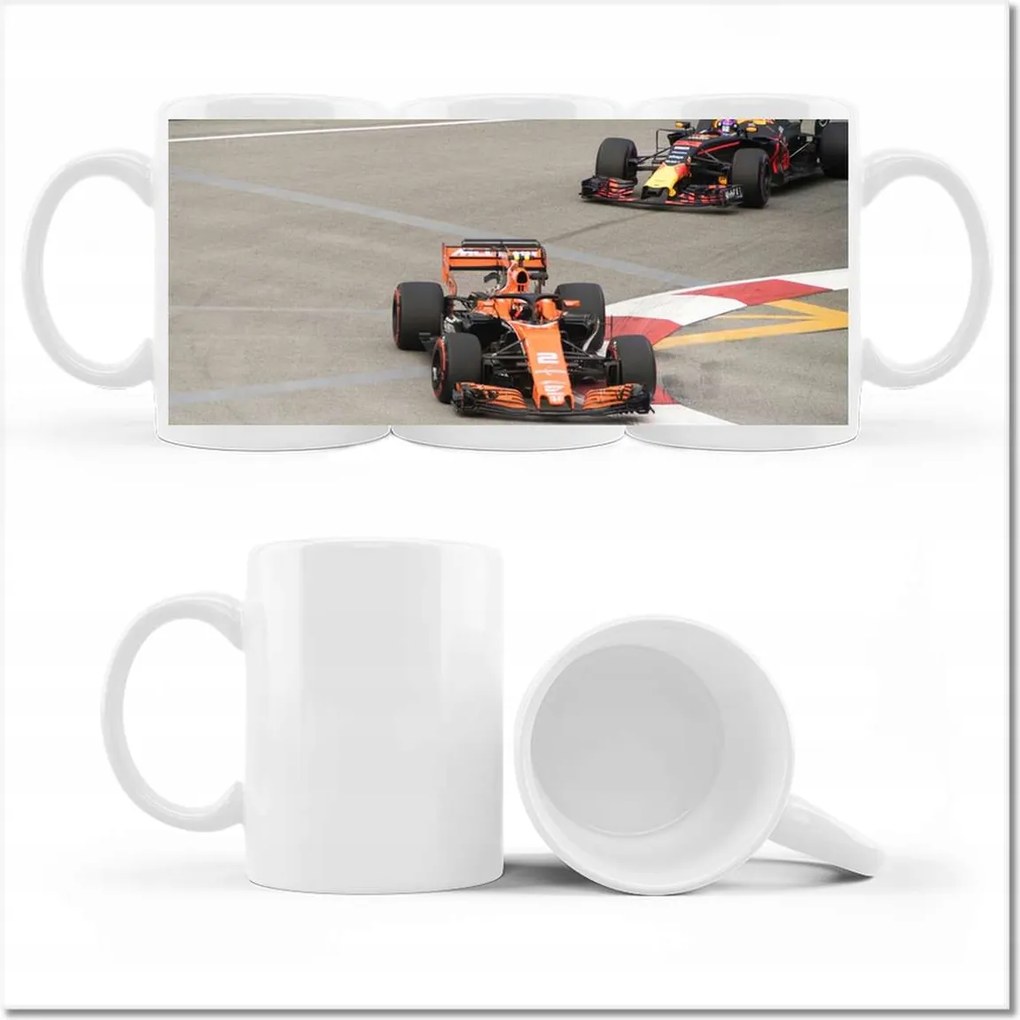 F1 fényképes bögre Formula One Bolid