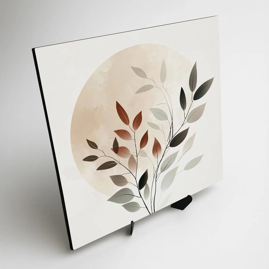 DUBLEZ | Fa boho kép - Levelek egy körben