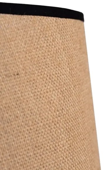 Duolla - Csillár zsinóron CONE 1xE27/15W/230V átm. 40 cm barna/fekete