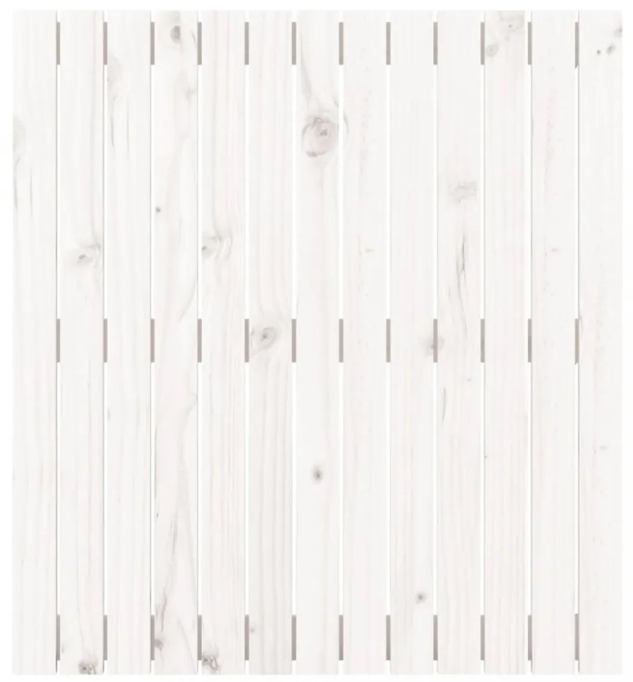 fehér tömör fenyőfa fali fejtámla 82,5x3x90 cm