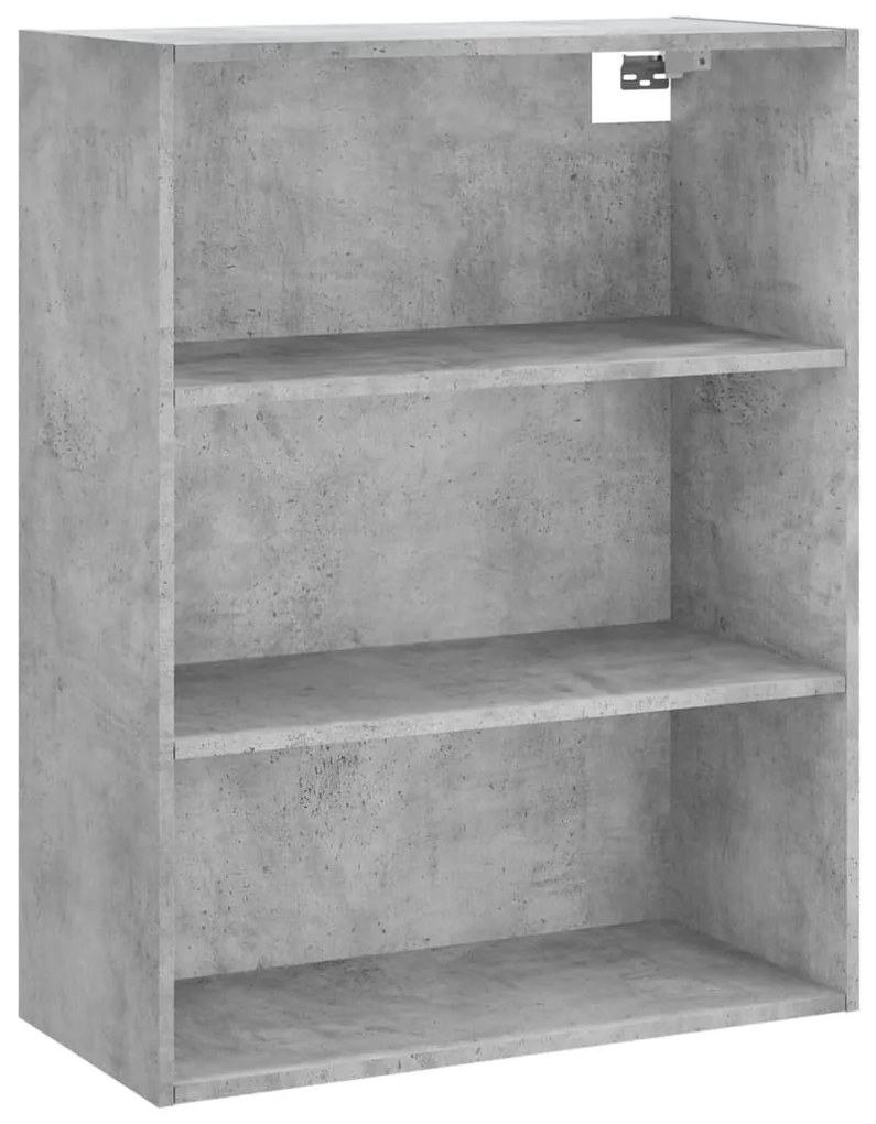 betonszürke szerelt fa magasszekrény 69,5x32,5x180 cm