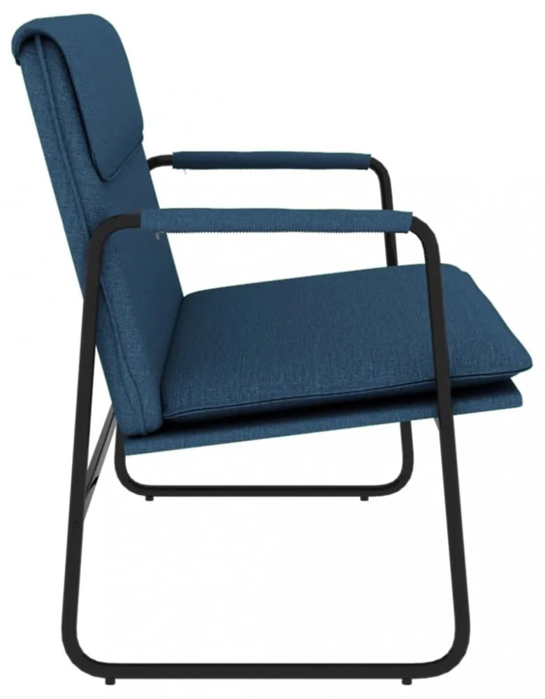 kék szövet pad 100 x 64 x 80 cm