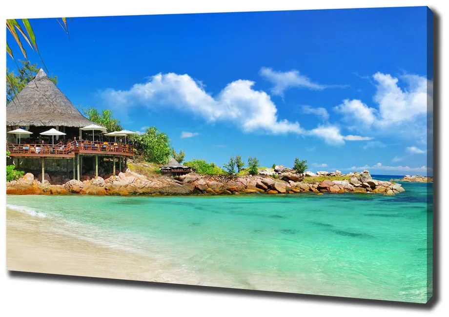 Vászon nyomtatás Seychelles strand pl-oc-100x70-f-53907878