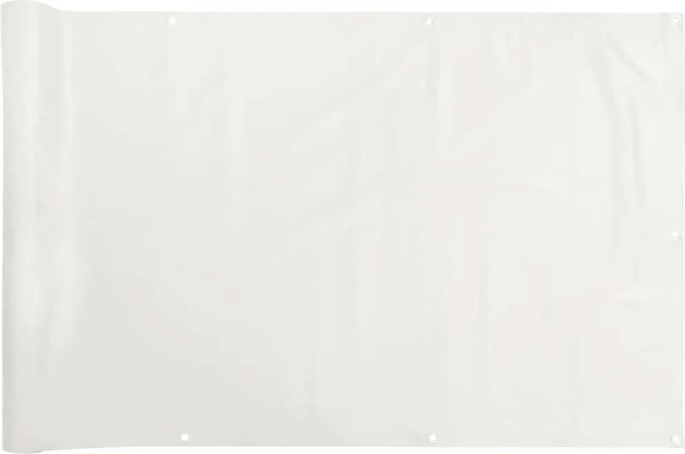 vidaXL fehér PVC belátás elleni erkélyparaván 400x75 cm
