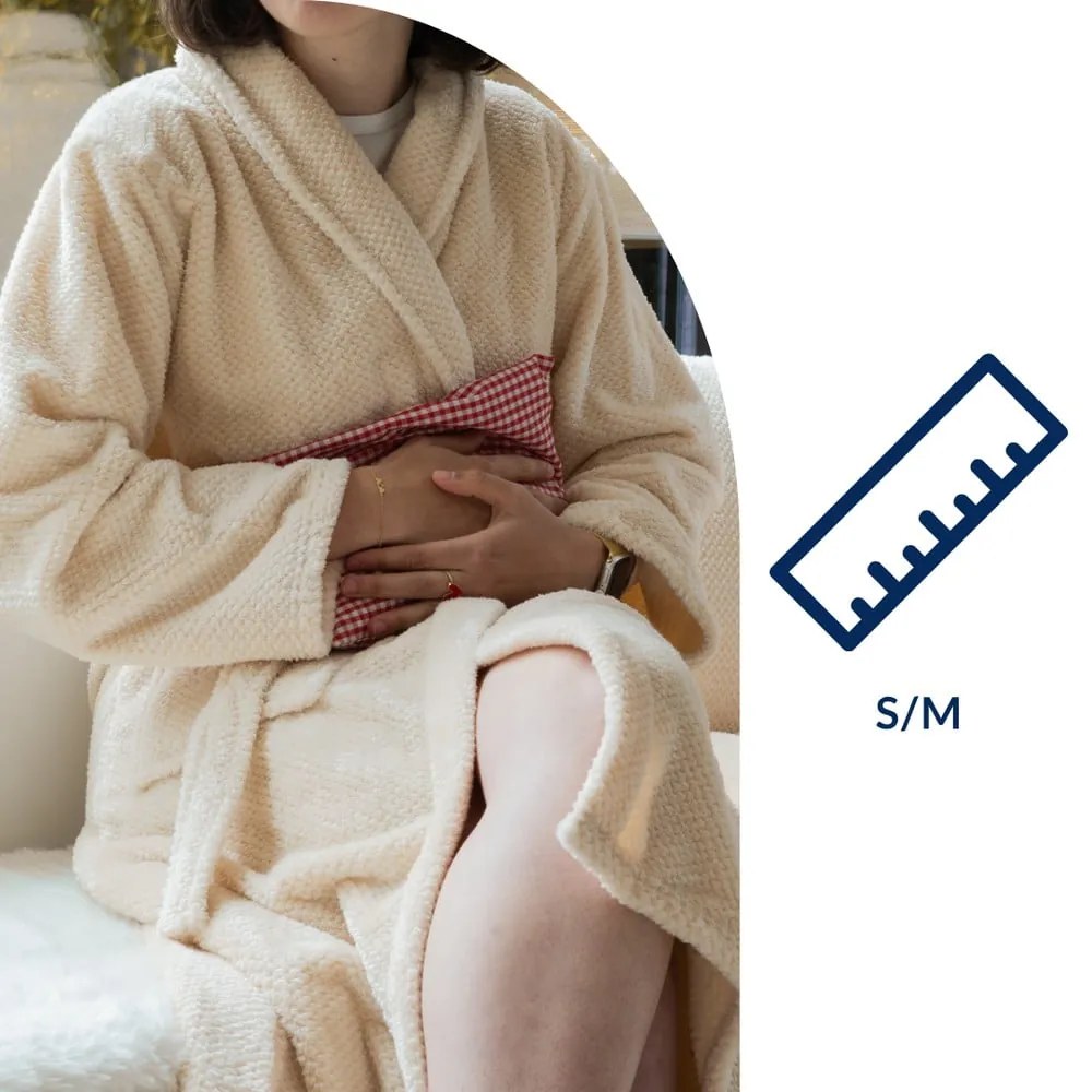 Elefántcsont színű mikroplüss fürdőköpeny S/M Pippa – Tiseco Home Studio