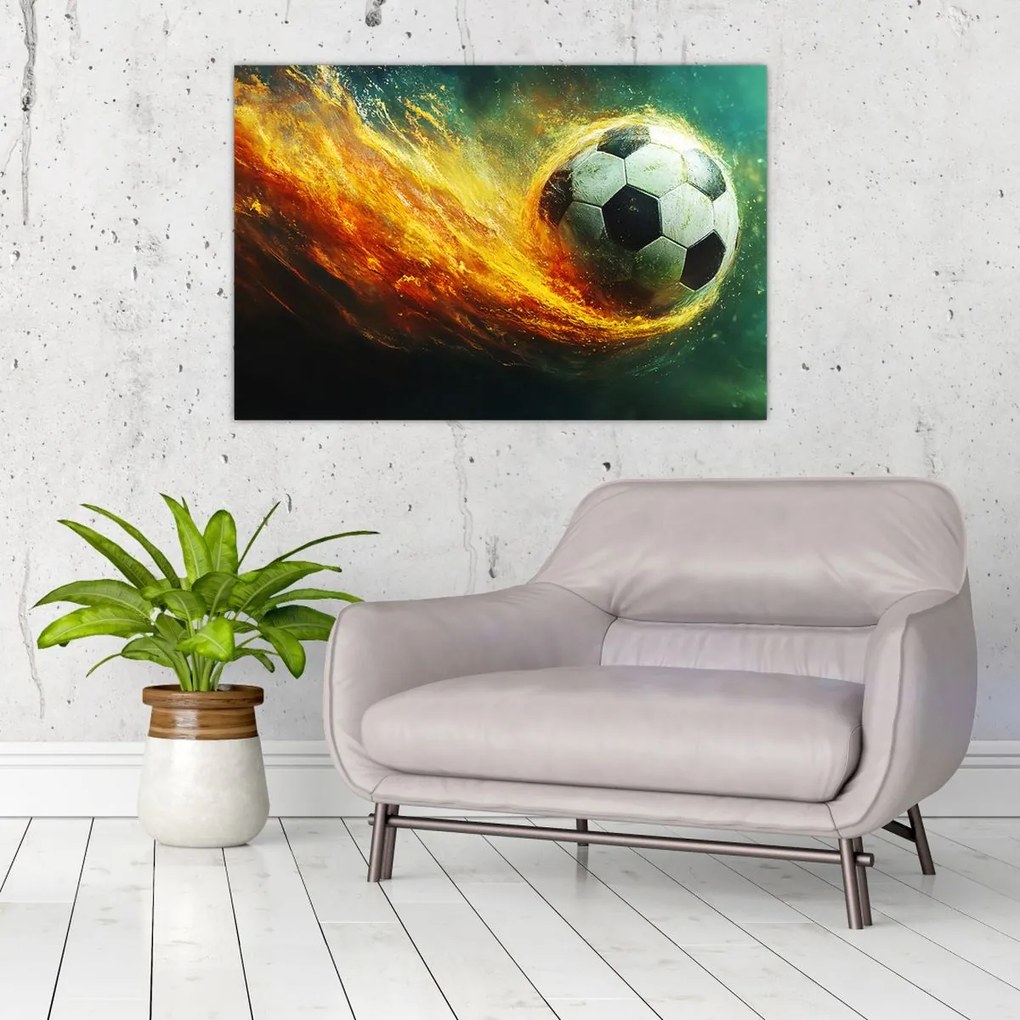 Kép - Focilabda repülés közben (90x60 cm)