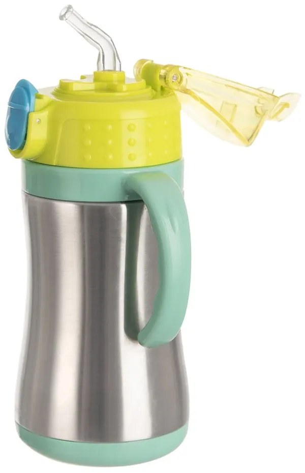 Zöld rozsdamentes acél gyerek ivópalack 330 ml – Orion