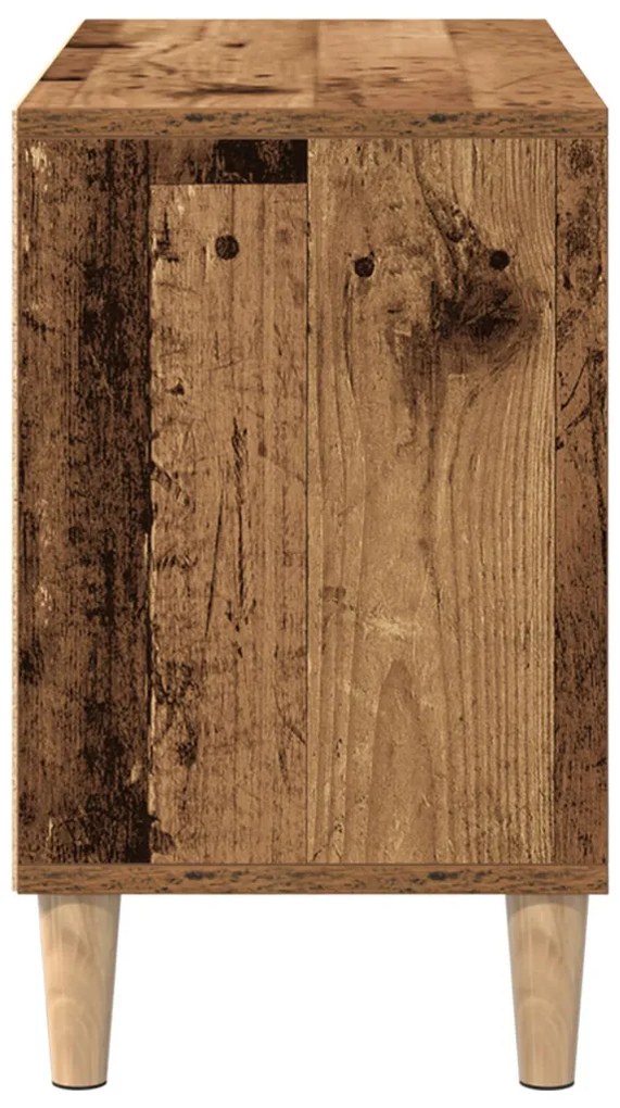 TV szekrény fa lábbal régi fa 69.5x30x50 cm