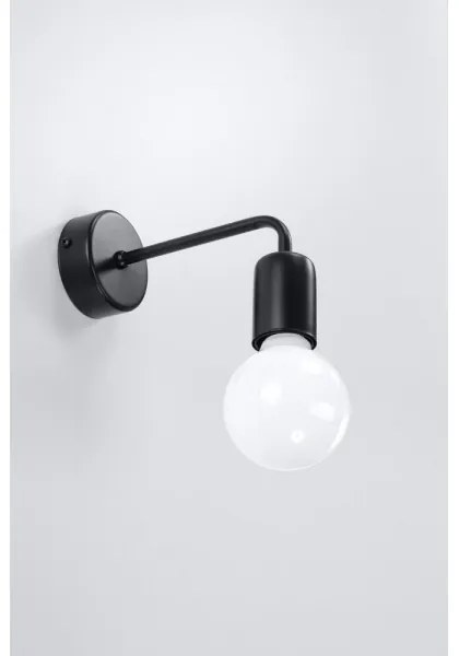 Fali lámpa DUOMO 1xE27/60W/230V fekete