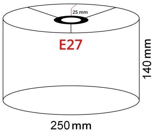 Brilagi - LED állólámpa CERIA 1xE27/40W/230V Ø 25 cm fehér/matt króm