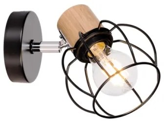 Spot-Light 26114104 - Fali spotlámpa PHIPHI 1xE27/60W/230V tölgy