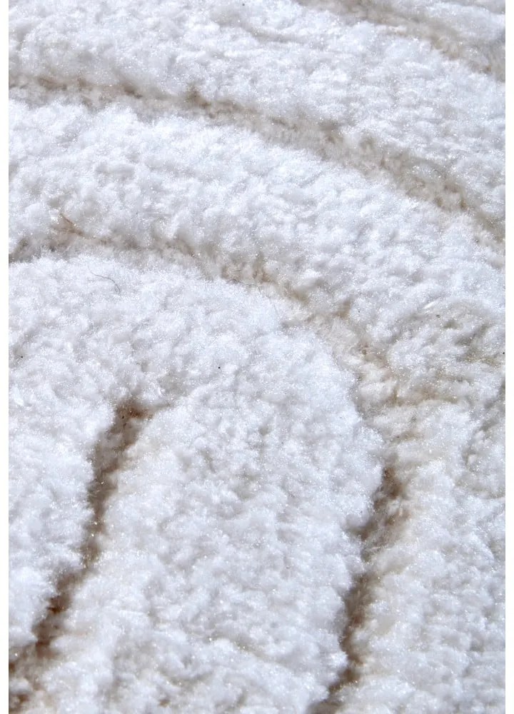 Fehér kerek szőnyeg ø 160 cm Panglao New York White – Elle Decoration