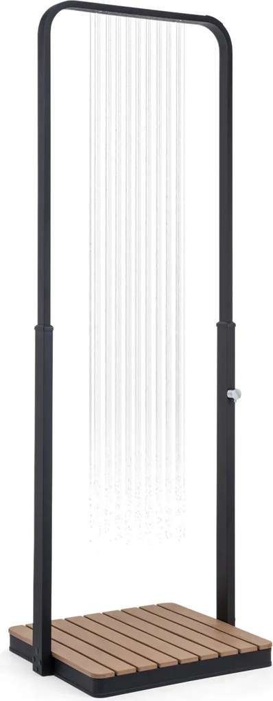 Blumfeldt Sumatra Breeze, SQ, kerti zuhany, WPC, alumínium, 70x55, szögletes