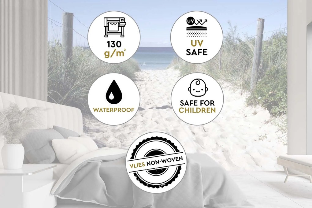 Gario Fotótapéta Út a tengerpartra Anyag: Vlies, Méret: 150 x 105 cm