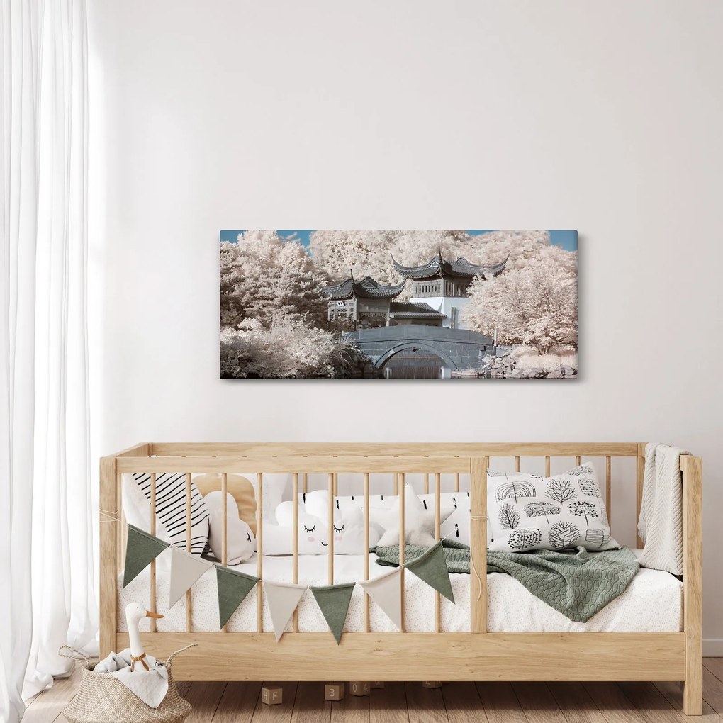 Kép - Virágzó fák Ázsiában (120x50 cm)