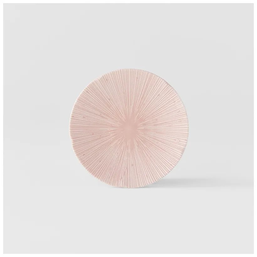 Rózsaszín kerámia tányér ø 24 cm ICE PINK - MIJ