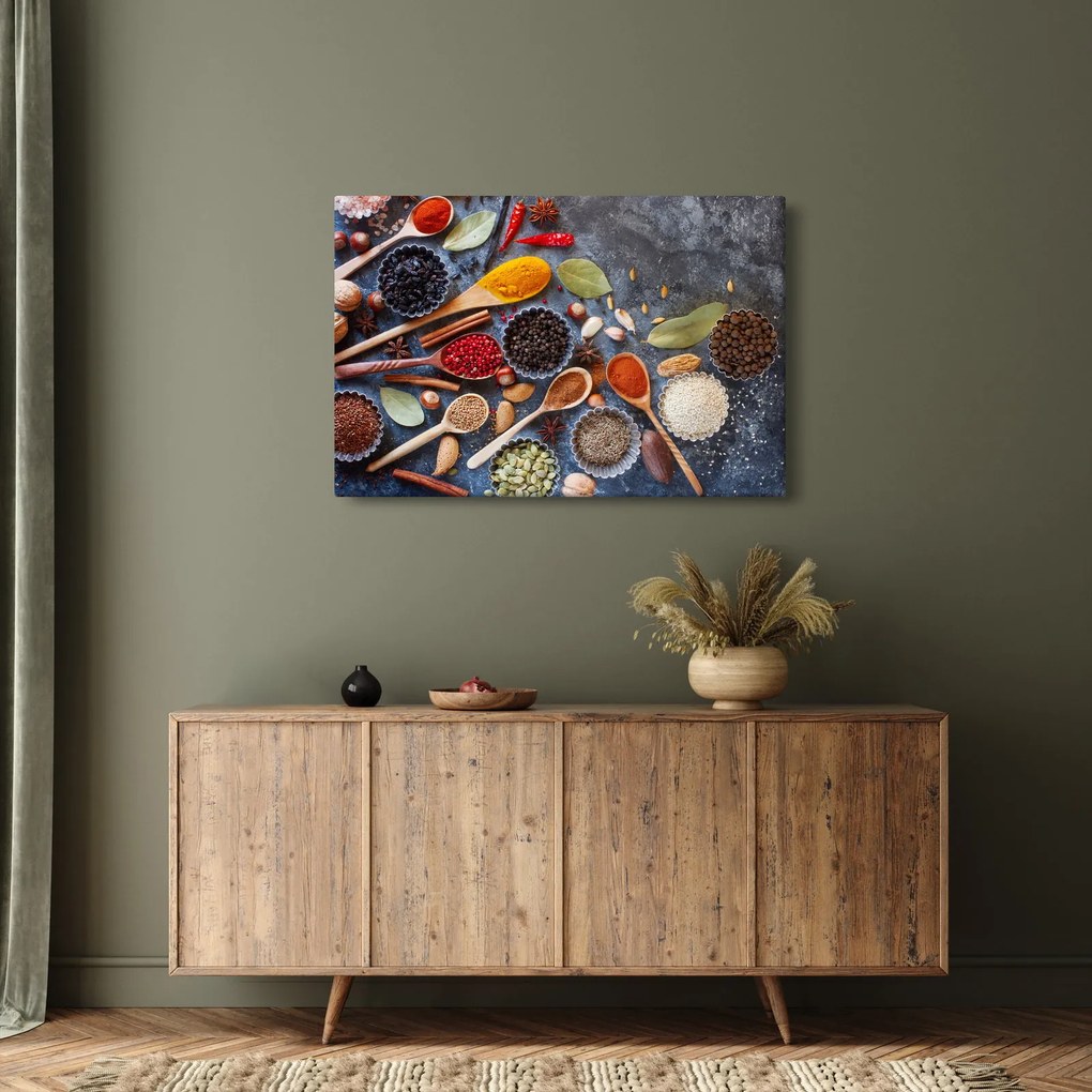 Kép - Fűszerek (90x60 cm)