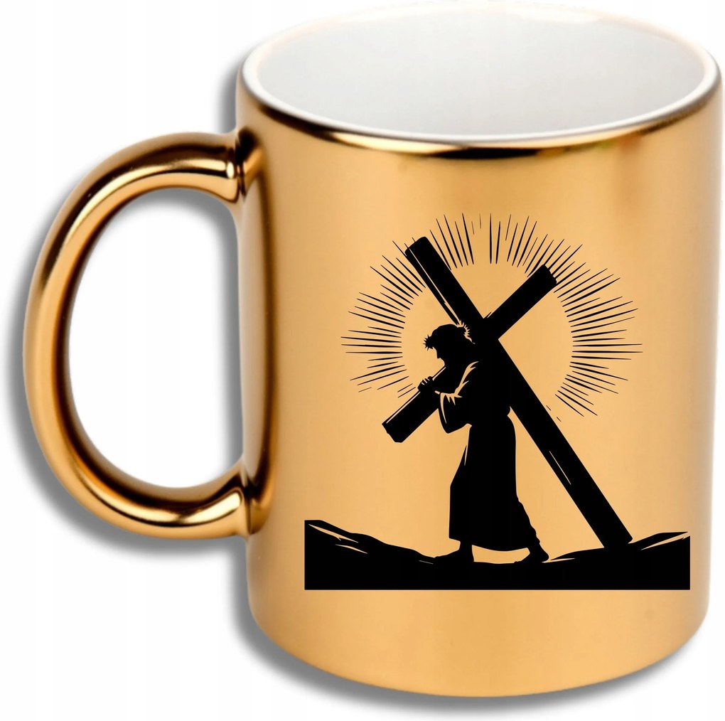 Arany Bögre Ajándék Különböző Alkalmak Jezus Kereszt Húsvét