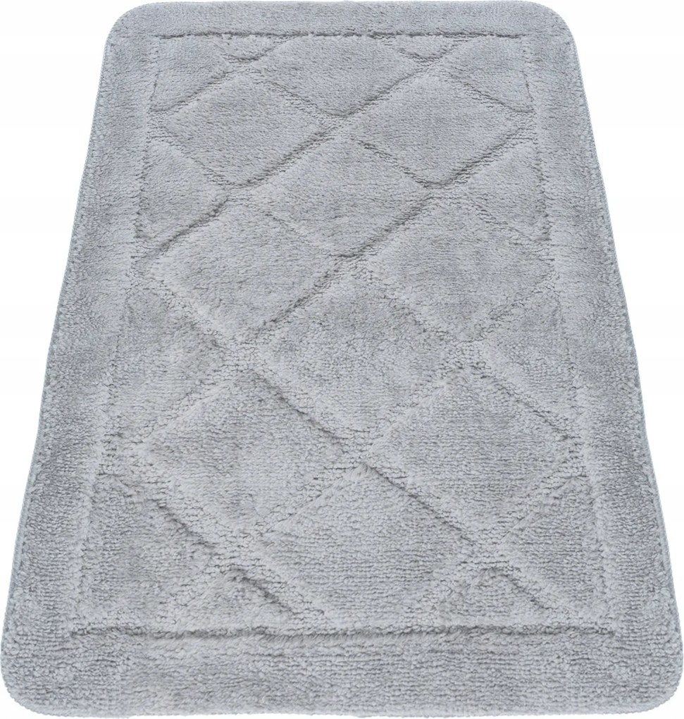 Fürdőszobaszőnyeg Szürke Nedvszívó Csúszásgátló Puha 40x60CM Dekoratív