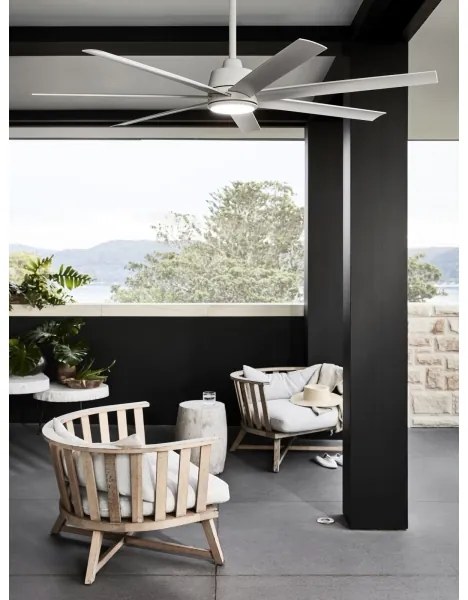 Lucci air 21610849 - Dimmelhető ventilátor ATLANTA 1xGX53/12W/230V fehér + távirányító