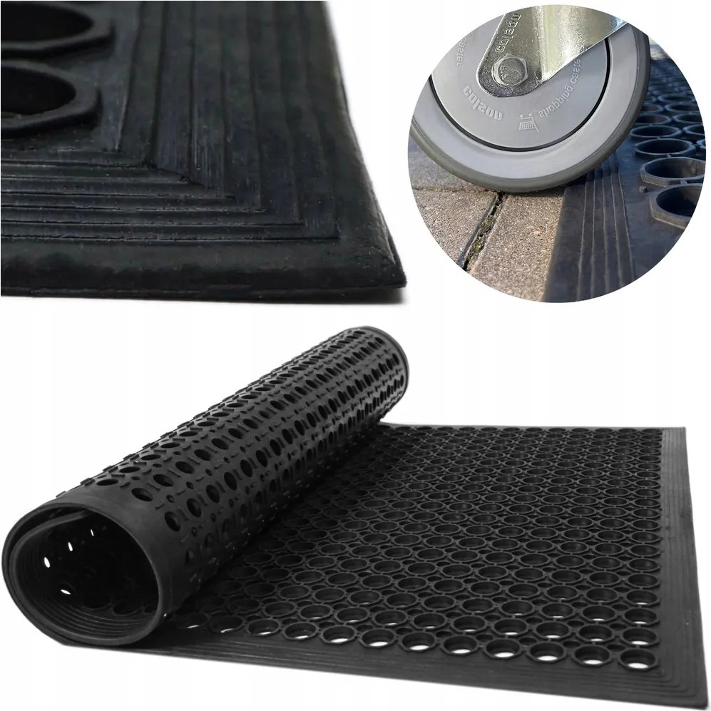 Lábtörlő bejárati ajtó alá 60x90 cm peforált az előszobába