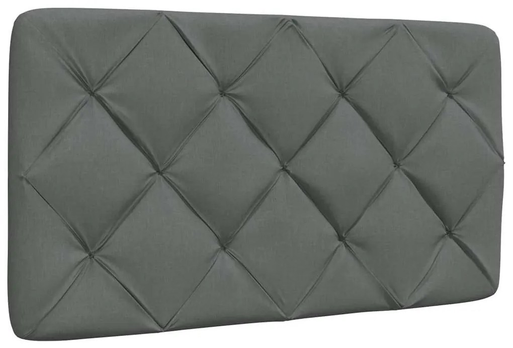 sötétszürke szövet ágykeret LED-es matrac nélkül 80x200 cm