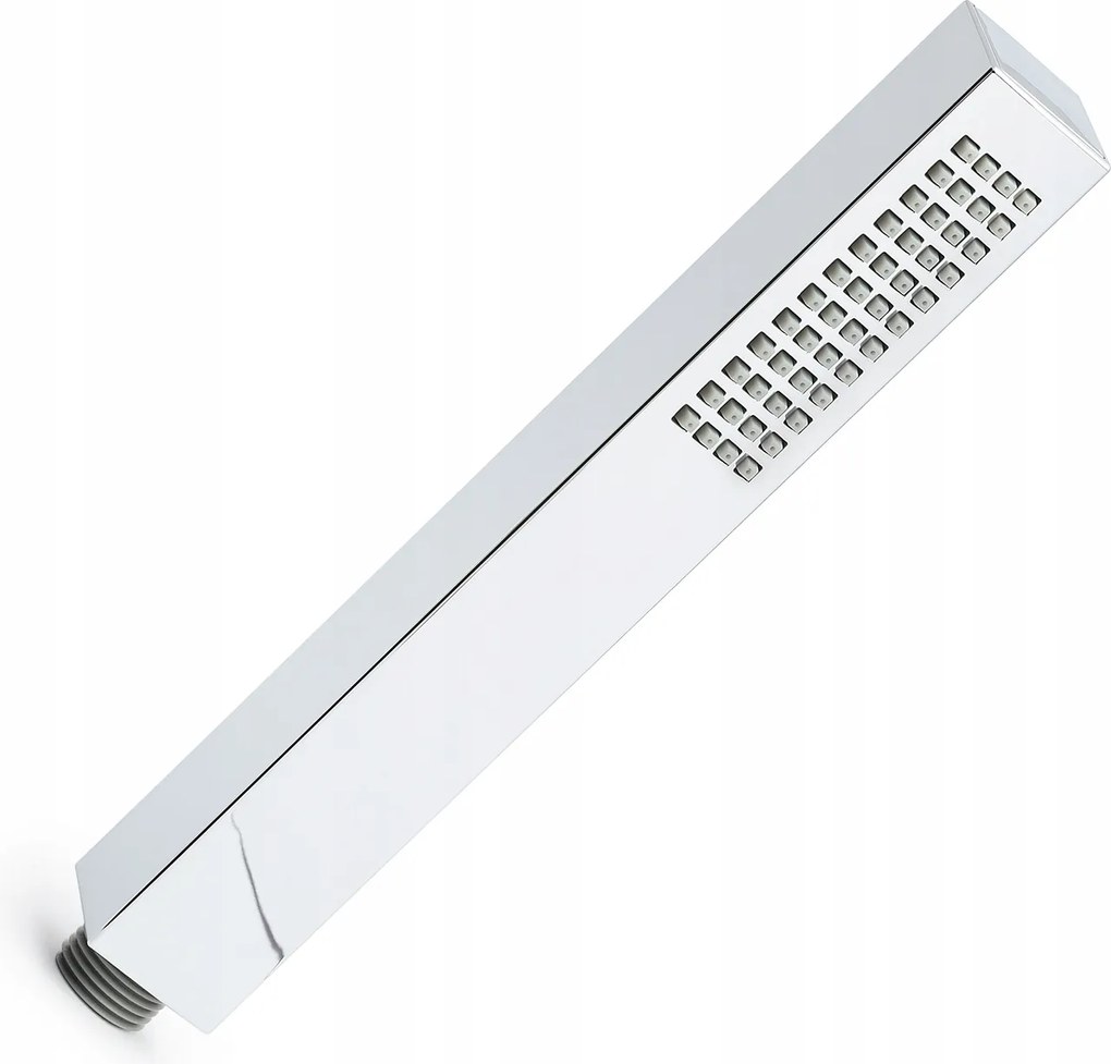 Zuhanyfej Zuhany Négyzet Alakú Zuhanyfogantyú Krómozott Robusztus