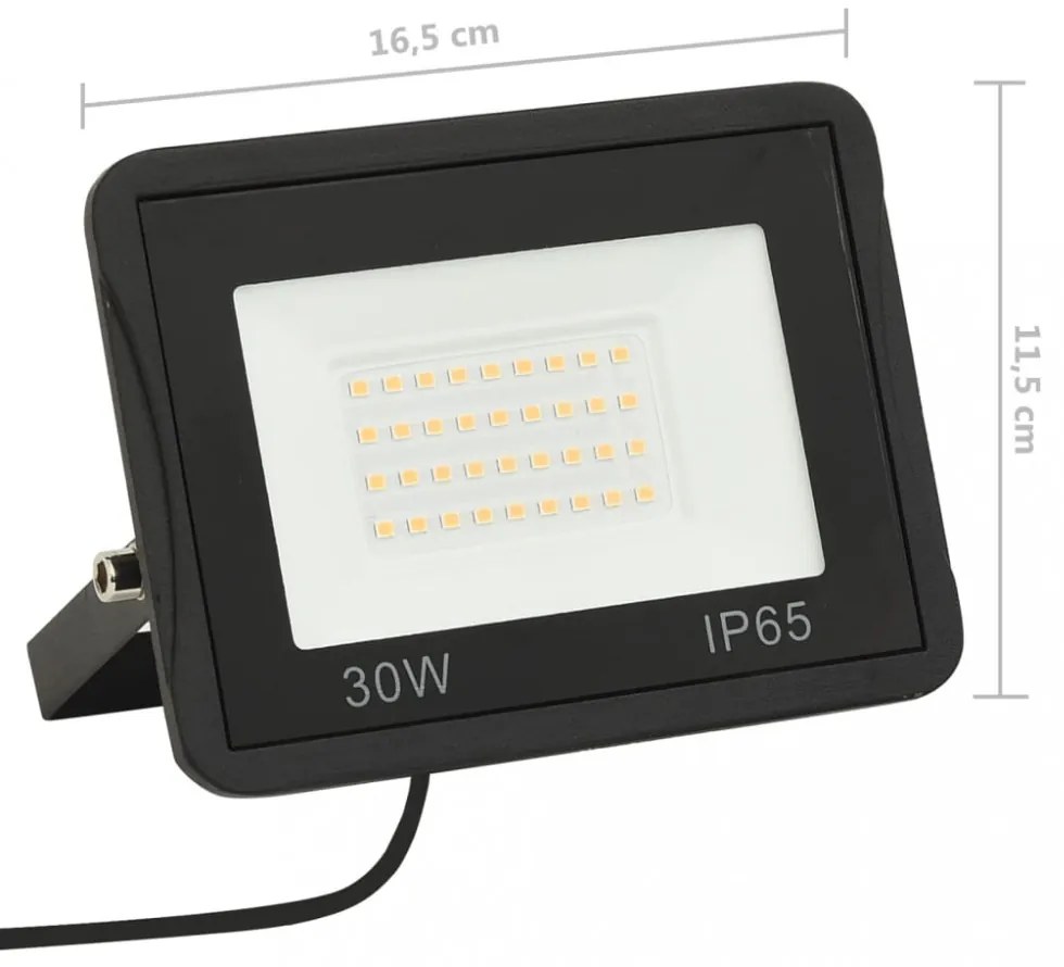 meleg fehér fényű LED-es reflektor 30 W