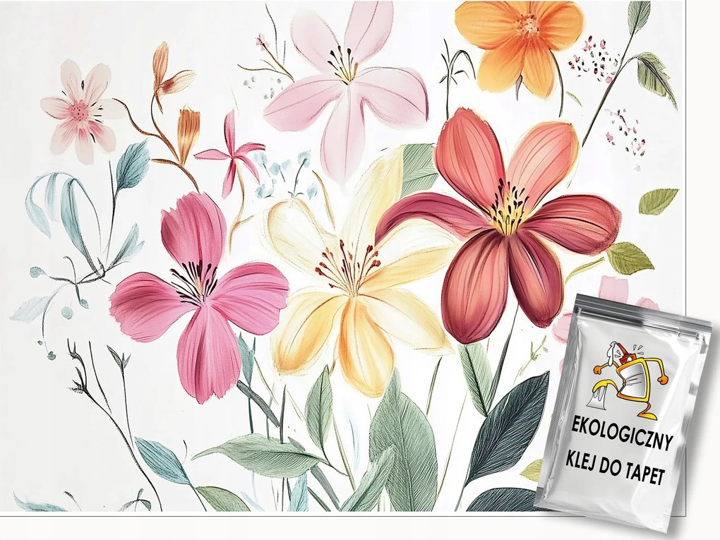 Fotótapéta Gyerekeknek Lányok Virágok Színes Tapéta Flizelina 400x280