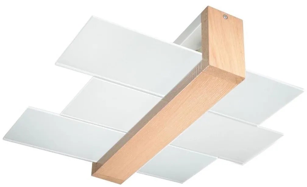 Sollux SL.0076 - Mennyezeti lámpa FENIKS 2 2xE27/60W/230V natúr fa SL.0076