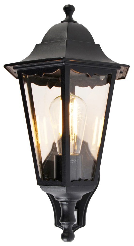 Kültéri fali lámpa fekete mozgásérzékelővel - Havana IP44