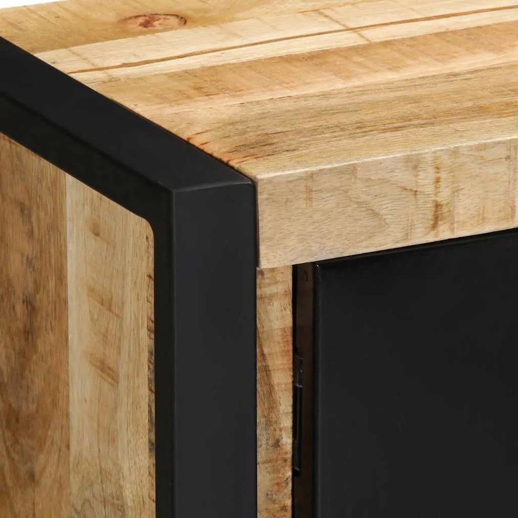 TV szekrény 80x30x35 cm tömör durva fa Mango