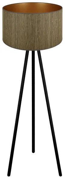 Brilagi - Állólámpa BOSTON ROLLER 1xE27/15W/230V barna/arany