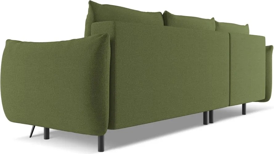 Zöld sarokkanapé (bal oldali) Malie – Makamii