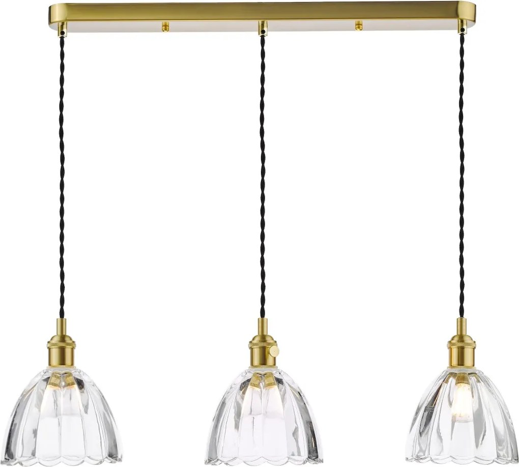 Dar Lighting glamour modern függeszték hadano sárgaréz darhad3640-11