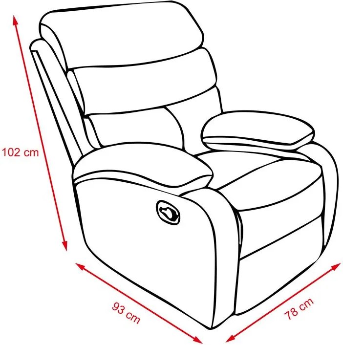 Catini GAVIN relaxációs, állítható TV-fotel
