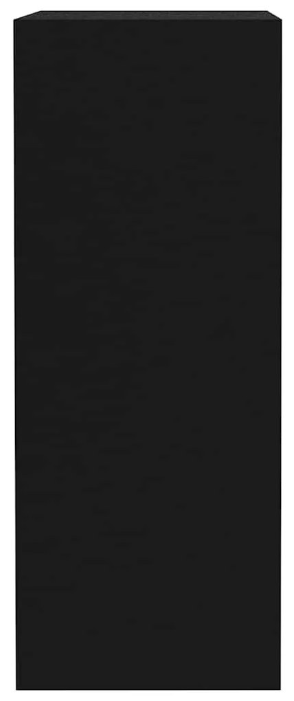 fekete szerelt fa könyvszekrény 40x30x76,5 cm