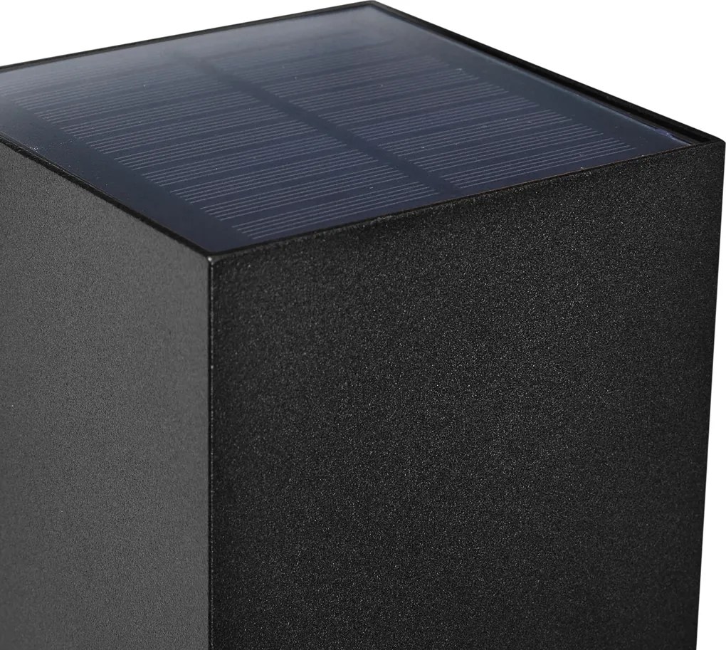 Kültéri fali lámpa fekete LED-del IP65 Solar - Charlene
