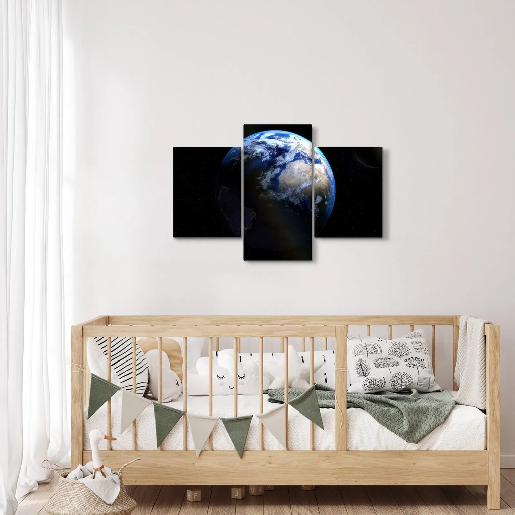 Föld és a Hold képe (90x60 cm)