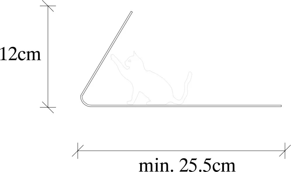 Kitap fém könyvtámasz, fekete, 25,5×12,5 cm