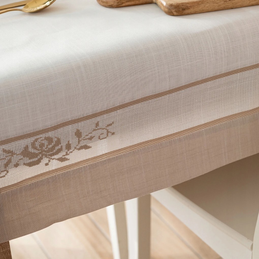 Astra Abrosz hímzéssel, 140x220cm, 001 fehér