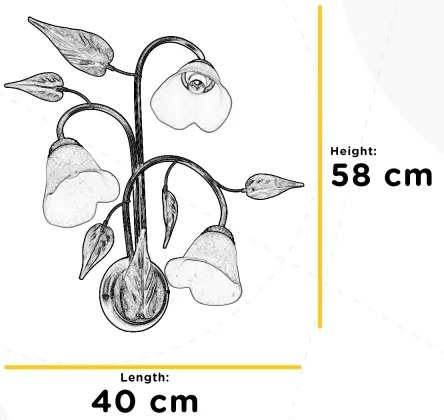 ONLI - Fali lámpa MIRANDA 3xE14/6W/230V